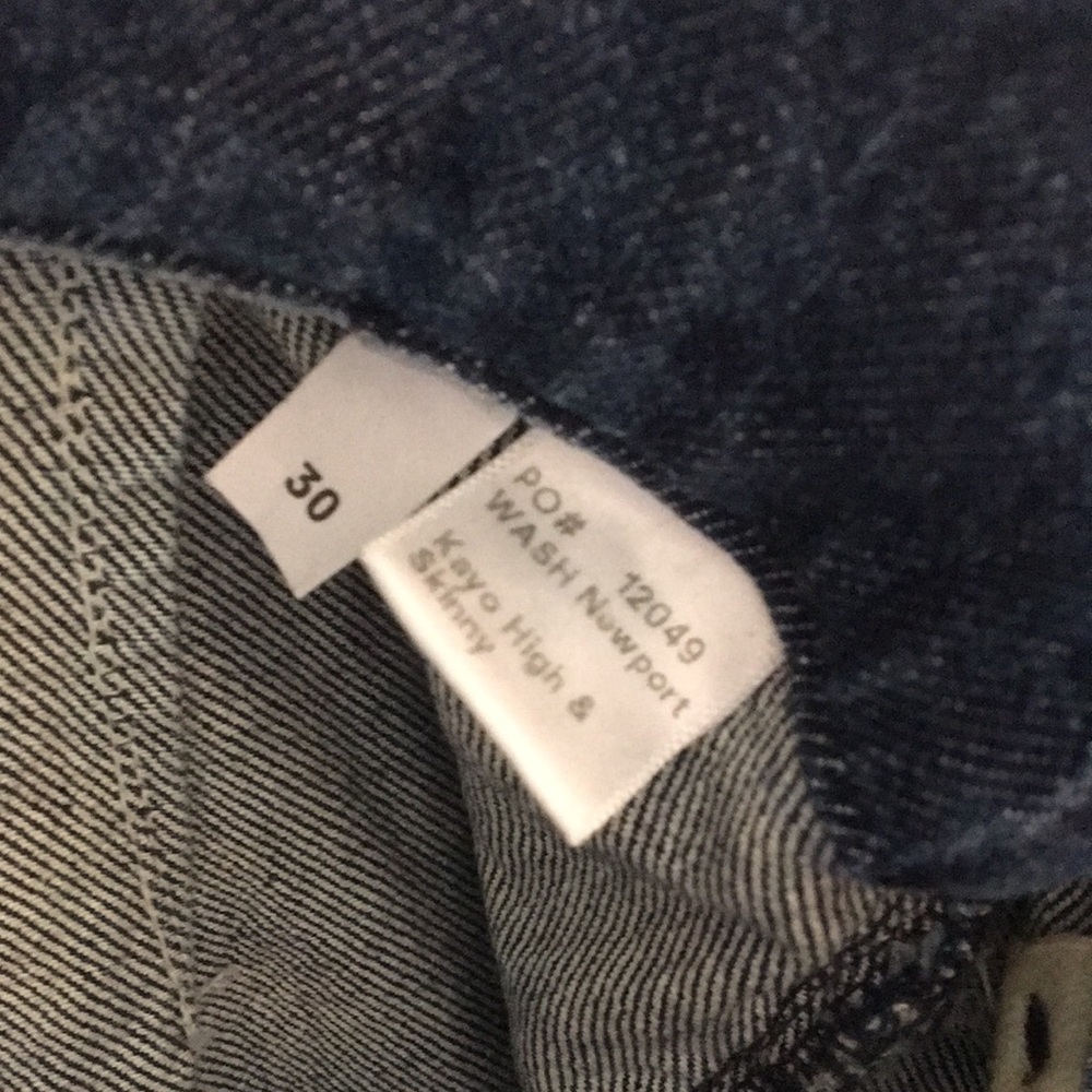 Reformation Kayo High Rise Belted Skinny Jeans Women's Size 30 Wash Newport - Picture 5 of 9